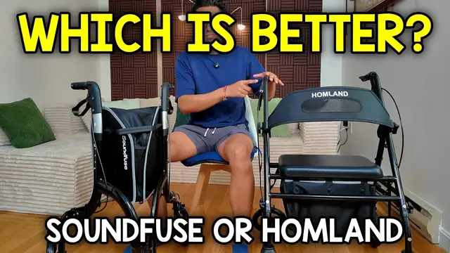 Video thumbnail for Soundfuse 3-Wheel Rollator Vs Homland Rollator (Which To Buy?)