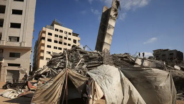 'Video thumbnail for Israeli army issues threat against Gaza City’s Al-Ruya building'