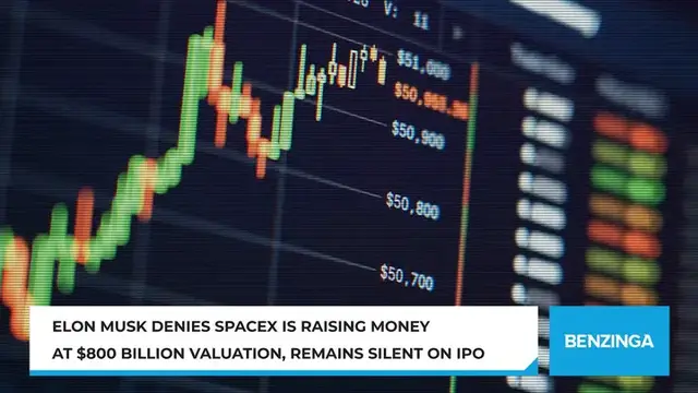 Video thumbnail for Elon Musk Denies SpaceX Is Raising Money At $800 Billion Valuation, Remains Silent On IPO