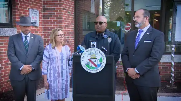 Video thumbnail for ‘Hate from cowards.’ Danbury leaders condemn white supremacist group’s demonstration
