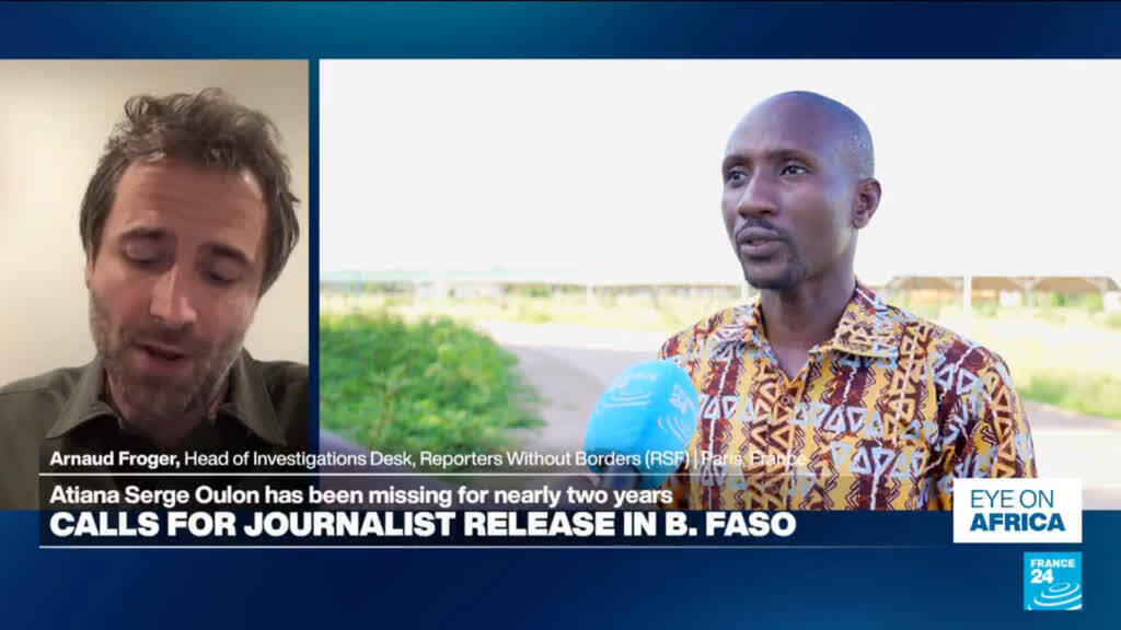Video thumbnail for Burkina Faso junta secretly detained journalist and others, advocacy group says