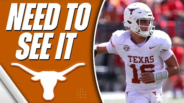 'Video thumbnail for texas longhorns - a to z sports : arch manning needs more swagger after debut vs ohio state'