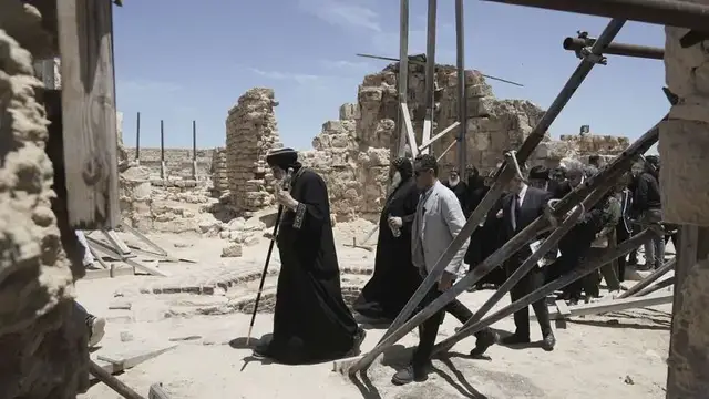 Video thumbnail for Egypt wants ancient Christian ruins off UNESCO's list of sites in danger