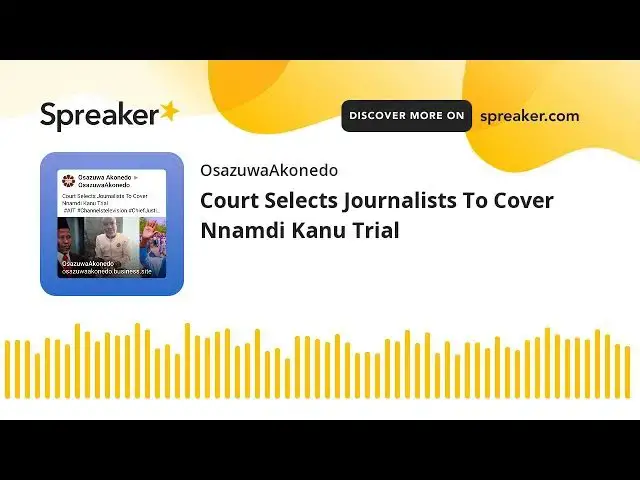 Video thumbnail for Court Selects Journalists To Cover Nnamdi Kanu Trial