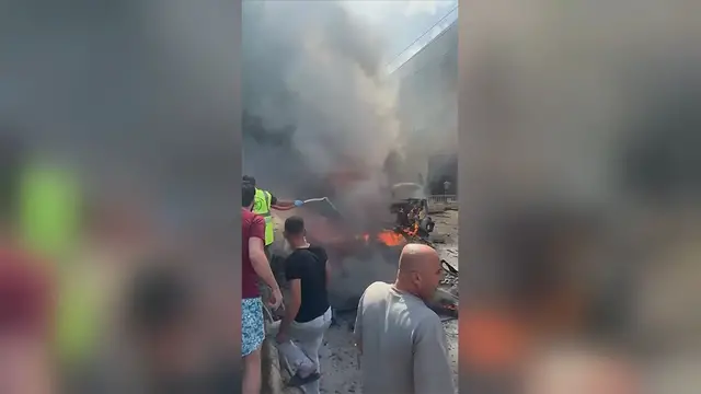 'Video thumbnail for Israeli drone strike targeting Hezbollah kills two in Lebanon'