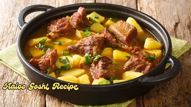 Video thumbnail for Most Famous Aaloo Gosht or Potato Meat Gravy Recipe