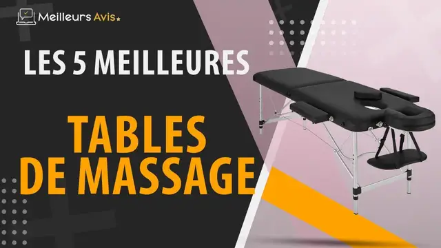 Video thumbnail for ⭐️ MEILLEURE TABLE DE MASSAGE - Avis & Guide d'achat (Comparatif 2022)