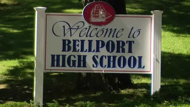 Video thumbnail for Community raises safety concerns after arrest, police presence at Bellport HS
