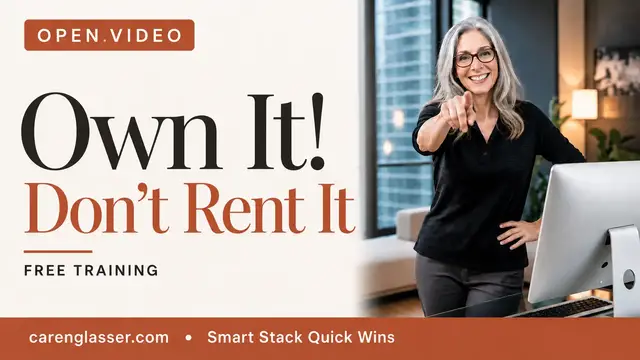 Video thumbnail for Own It. Don't Rent It!  Why Content Creators Must Stop Building on Borrowed Ground