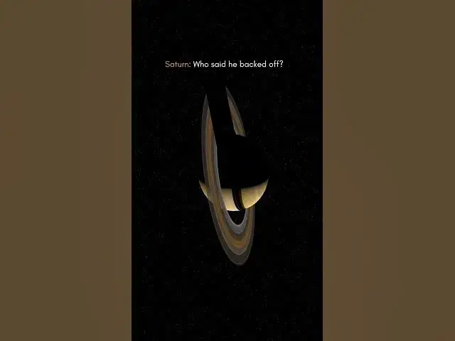 'Video thumbnail for So now Saturn. #viralvideo #space #universe #solarsystem #planethumans #astronomy'