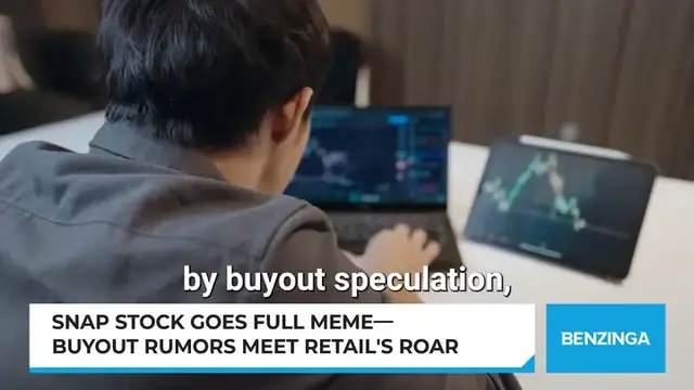 'Video thumbnail for Snap Stock Goes Full Meme—Buyout Rumors Meet Retail's Roar'