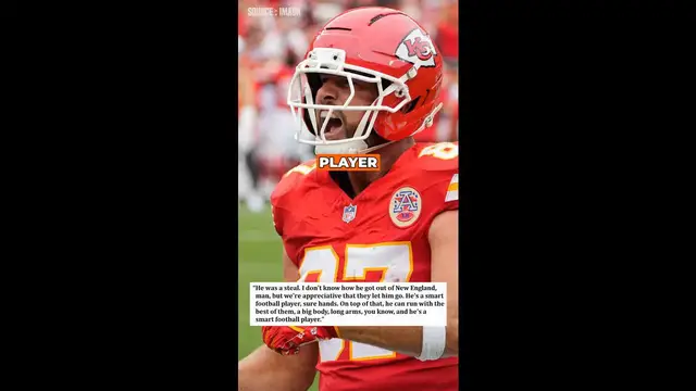'Video thumbnail for Travis Kelce Amazed Chiefs Landed Tyquan Thornton from Patriots'