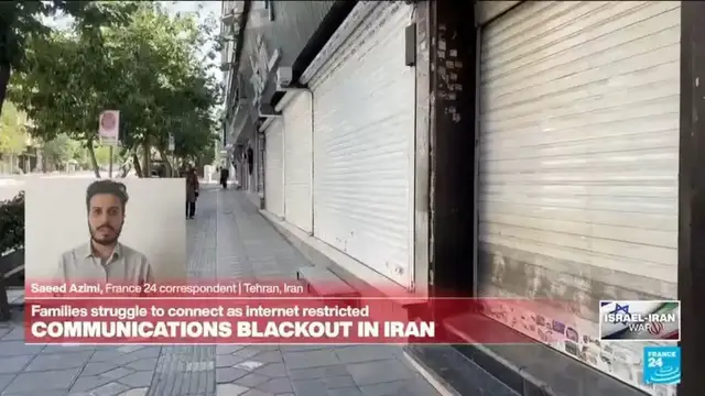 Video thumbnail for Israel-Iran war: Internet blackout in Tehran
