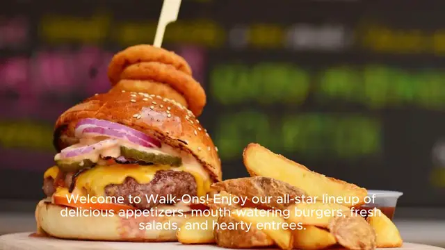 Video thumbnail for  Walk-On’s Menu & Prices