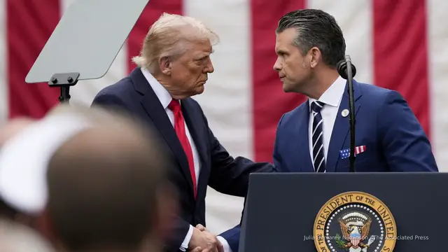 'Video thumbnail for Trump to speak at meeting of top military leaders in Quantico'