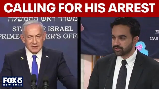 Video thumbnail for Mamdani calls for federal gov. to arrest Netanyahu