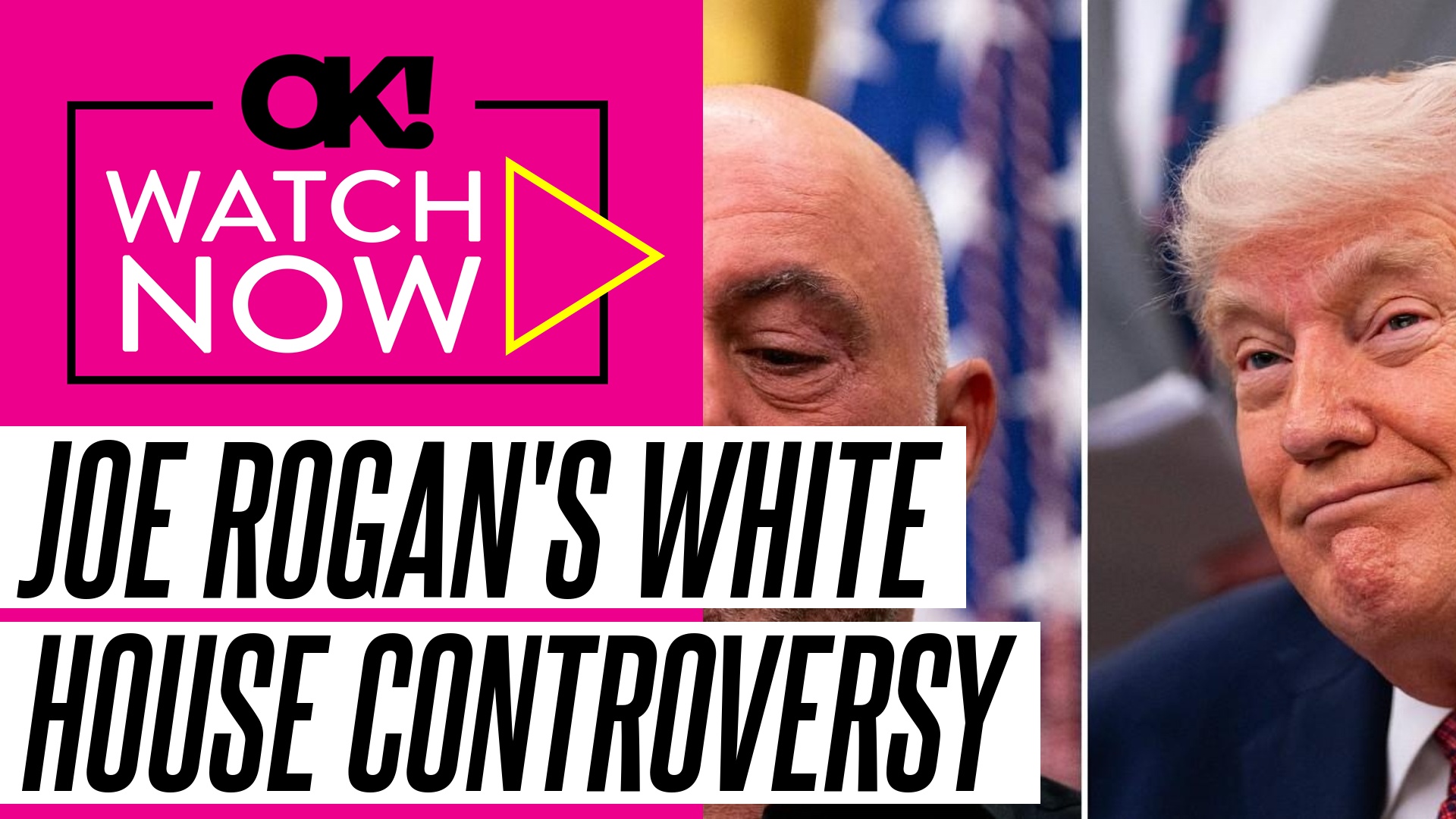 Video thumbnail for Joe Rogan Called Out for Joining Donald Trump at the White House Despite Critiquing His War on Iran: Photos