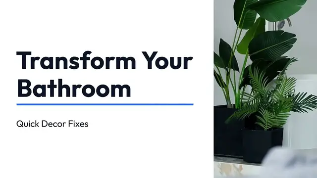 Video thumbnail for Quick Bathroom Decor Tips