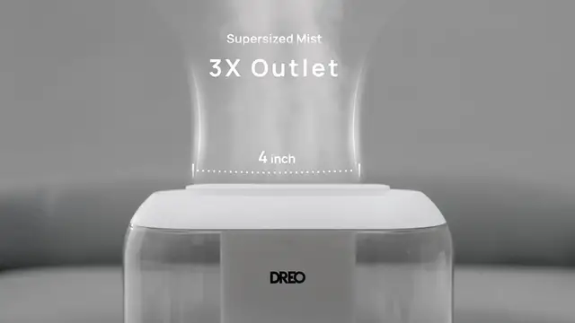 Video thumbnail for Dreo Humidifiers for Bedroom, Top Fill 4L Supersized Cool Mist Humidifier