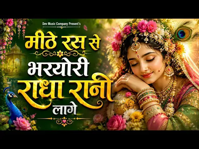 Video thumbnail for मीठे रस से भरयोरी राधा रानी लागे || Mithe Ras Se Bharyori Radha Rani lage || Radha Rani New Bhajan