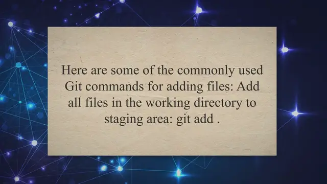 'Video thumbnail for GIT Add Files and Commit Demo'