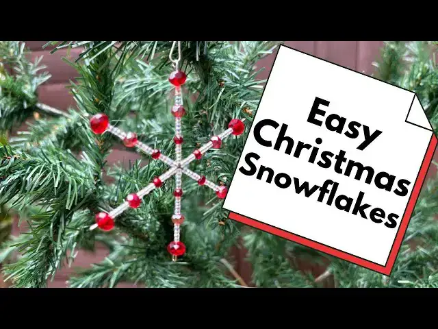 'Video thumbnail for Easy DIY Beaded Snowflakes Anyone Can Make'
