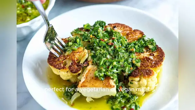 Video thumbnail for cauliflower steak recipe