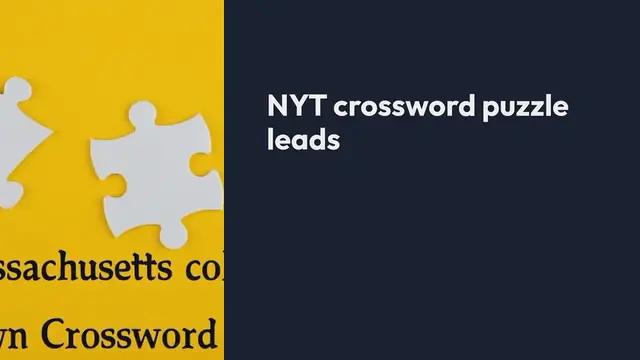 Video thumbnail for NYT Massachusetts college town Crossword Clue Puzzle Answer from September 30, 2024