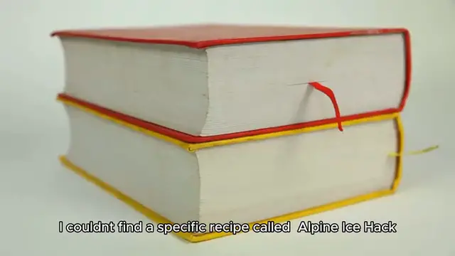 Video thumbnail for alpine ice hack recipe
