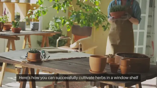 Video thumbnail for Indoor Gardening Window Shelf Herbs
