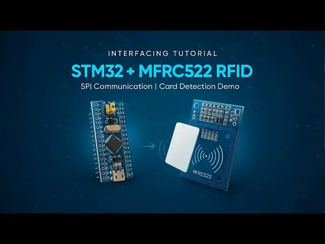 Video thumbnail for STM32 MFRC522 RFID Tutorial | Interface RFID Reader Using SPI in STM32CubeIDE