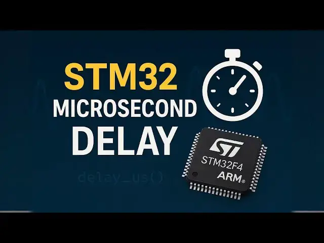 Video thumbnail for STM32 Microsecond Delay Tutorial – Precision Timing with Timers (HAL + CubeMX Guide)