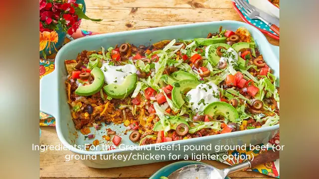 Video thumbnail for taco casserole recipe