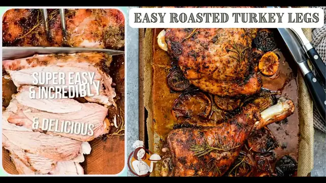 Video thumbnail for Easy Roasted Turkey Legs