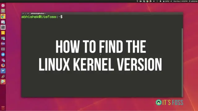 'Video thumbnail for How to Find Linux Kernel Version [3 Tips]'