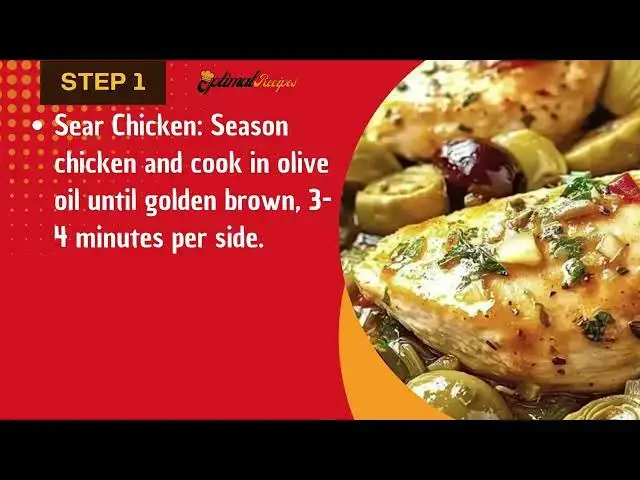 Video thumbnail for Easy 30 minute Mediterranean chicken recipe with olives & artichokes