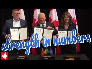 'Video thumbnail for Strength in numbers: 3 provinces sign MOU to build pipelines and expand trade corridors'