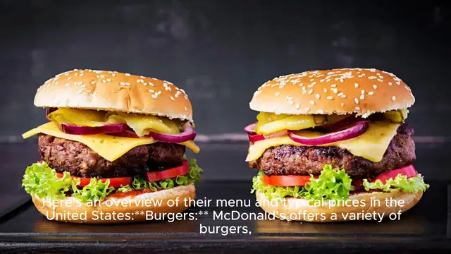 Video thumbnail for mcdonald's menu with prices Price