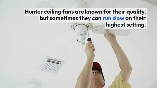 'Video thumbnail for Fix Hunter Ceiling Fan Runs Slow On Highest Setting – A Step By Step Guide'