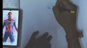 'Video thumbnail for Drawing Chubby Iron Spiderman From Avengers | Anime Character Drawing'