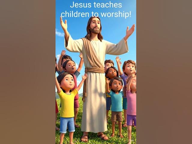 Video thumbnail for Jesus teaches children to worship! #faithbased #motivation #inspiration