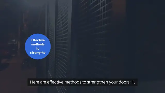 Video thumbnail for Reinforcing Doors Against Unauthorized Entry