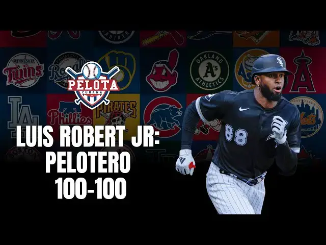 'Video thumbnail for Luis Robert Jr. entra en la lista selecta de cubanos con 100 HR y 100 SB en MLB'