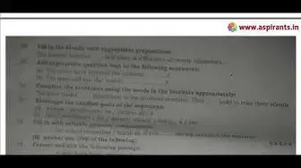 Video thumbnail for 11th English Public Exam March 2019 - Model Question Papers (Chennai Science Forum)