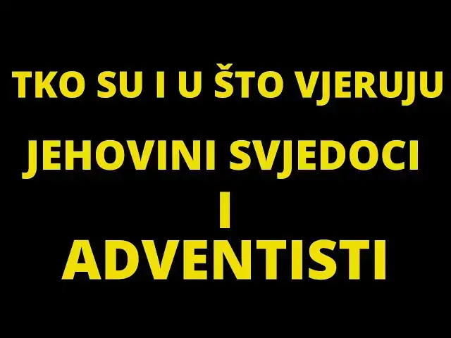 Video thumbnail for TKO SU I U ŠTO VJERUJU JEHOVINI SVJEDOCI i SUBOTARI