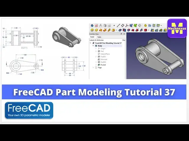 'Video thumbnail for Model Pipe Support in FreeCAD : (Gallery Serial No.20) |FreeCAD | Mechnexus |'