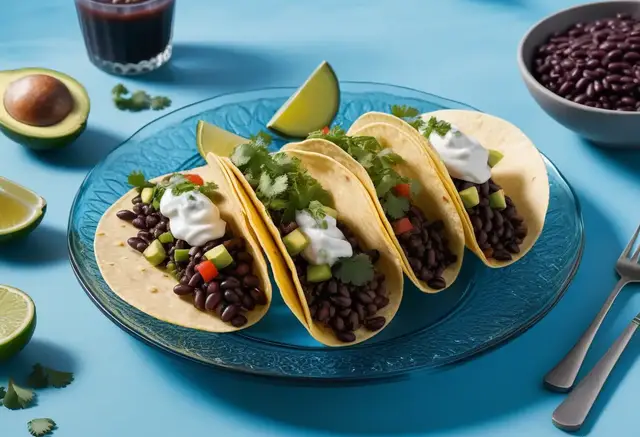 Video thumbnail for Organic Black Bean Tacos