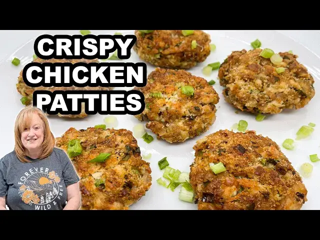 Video thumbnail for Crispy CHICKEN PATTIES Recipe | Perfect for Appetizers, Lunch or Dinner | ROTISSERIE CHICKEN IDEAS