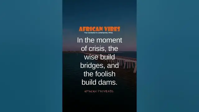 Video thumbnail for African Proverbs of the Day #africanproverbs #africa #message
