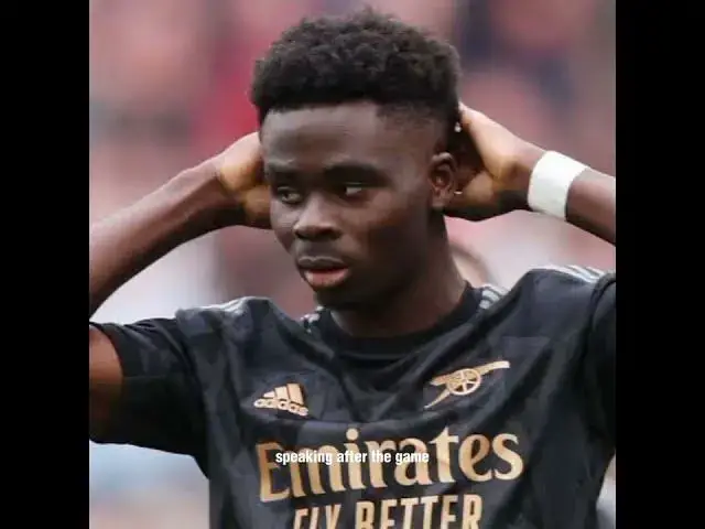 Video thumbnail for Bukayo Saka: I'll do everything to make things right -- #shorts #arsenal  #football